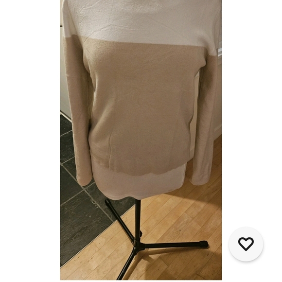 Zesica Colorblock Long Sleeve Knit Crewneck Sweater Top Women's Sz L Flattering - Picture 3 of 7